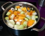 Foto del paso 1 de la receta Crema de calabaza, calabacín y puerro light