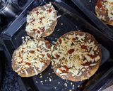 A picture of step 4 of Mexican pizza or Pizzadilla (Taco Bell special).