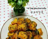 Hình bước làm 7 của món Bí Đỏ Ngào Đường 밤호박강정