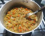 Foto del paso 2 de la receta: Hamburguesas de arroz con vegetales rellenas