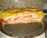 Foto del paso 8 de la receta: Tarta alta de jamón, queso, tomate y huevo