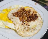 Foto langkah ke 4 dari resep Telur Ceplok Bawang Putih.