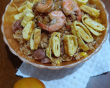 Foto langkah ke 5 dari resep Nasi Goreng Udang Saus Tomat.