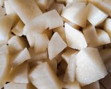 A picture of step 1 of Aloo tamatar.