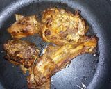 A picture of step 4 of Arosto (goat meat).