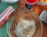 A picture of step 2 of Carbonara with Pecorino Crisp.