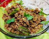 A picture of step 4 of Dum ke Qeema(With out onion,tomato qeema).