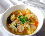 Foto langkah ke 5 dari resep 240. Sop Baso Kembang Kol.