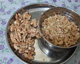 A picture of step 6 of Black forest cake stuff California crunchy walnuts cake.