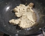 A picture of step 2 of Khas khas Halwa(poppy seeds).