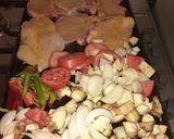 Foto del paso 3 de la receta: Cocinando en la plancheta. Súper rápido y fácil