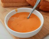 A picture of step 1 of Tomato Soup and Grilled cheese sandwich.
