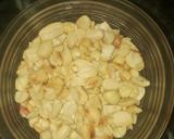 A picture of step 1 of Peanut butter ice cream with banana caramel cake.