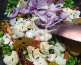 A picture of step 8 of Veg biryani.