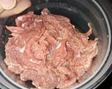 Hình bước làm 1 của món Bò xào cải chua