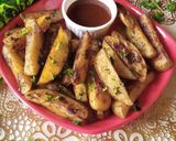 A picture of step 3 of Potato Wedges.