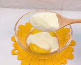 Hình bước làm 1 của món Bánh trứng sữa 6m+
