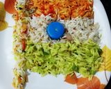 तिरंगा फ्राइड राइस (Tiranga fried rice recipe in Hindi) रेसिपी चरण 4 फोटो