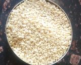 A picture of step 1 of Dahi Vada.