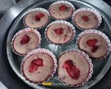 A picture of step 9 of Eggless Strawberry Cupcakes.