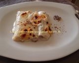 Foto del paso 3 de la receta Canelones con grelos y chorizo gratinados con queso de tetilla (exprés)