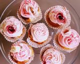 Une image de l'étape 1 de Cupcakes framboise.