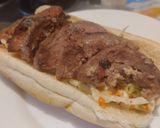 Foto del paso 5 de la receta: Sándwich de cerdo y ensalada fresca🥙🌯🍖