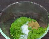 A picture of step 3 of Palak Chickpea kebab with cheese filling.