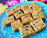 A picture of step 9 of Besan Burfi.