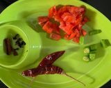 A picture of step 3 of Dal Dhokli.