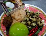 รูปขั้นตอนการทำที่ 1 ของ แกงเขียวหวานลูกชิ้นไก่ยัดใส้ไข่นกกระทา