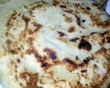 A picture of step 2 of Sig's breaded, filled pancake parcels.