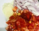 A picture of step 2 of Karele Qeema.
