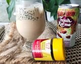 Foto langkah ke 5 dari resep 72. Judul :Es susu kurma selasih.