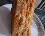 A picture of step 3 of Mayo sandwich.