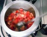A picture of step 1 of Red lentil soup.