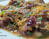 Foto del paso 11 de la receta: Ternera con salsa de cebolla y mandarina al Pedro Ximénez