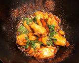 A picture of step 9 of Three Cup Chicken.