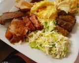 Pas rețetă Carne de porc, vită și piept de curcan în folie la cuptor 14 fotografie
