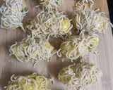 A picture of step 3 of Cheesy Maggie rolls.