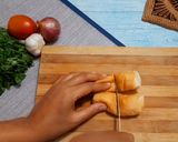 A picture of step 8 of Pav bhaji fondue.