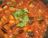 A picture of step 3 of Pasta alla Norma.