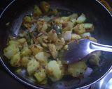 A picture of step 3 of Batata bhaji.