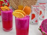 Orange Pitaya Yogurt Slushie