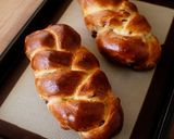 A picture of step 14 of Soft Chewy Braided Raisin Bread.
