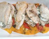 Caprese csirkemell recept fázis 3 fotója