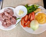 Hình bước làm 1 của món Bún sườn nấu thơm cho bữa sáng