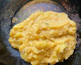 A picture of step 4 of Kancha Aam Chop.