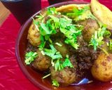 A picture of step 4 of Khattey Aloo Papri.