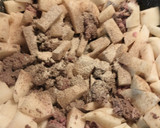 A picture of step 2 of Bison/Buffalo Potatoes and Onion.